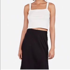 Express + Rocky Barnes ribbed cropped cami size S